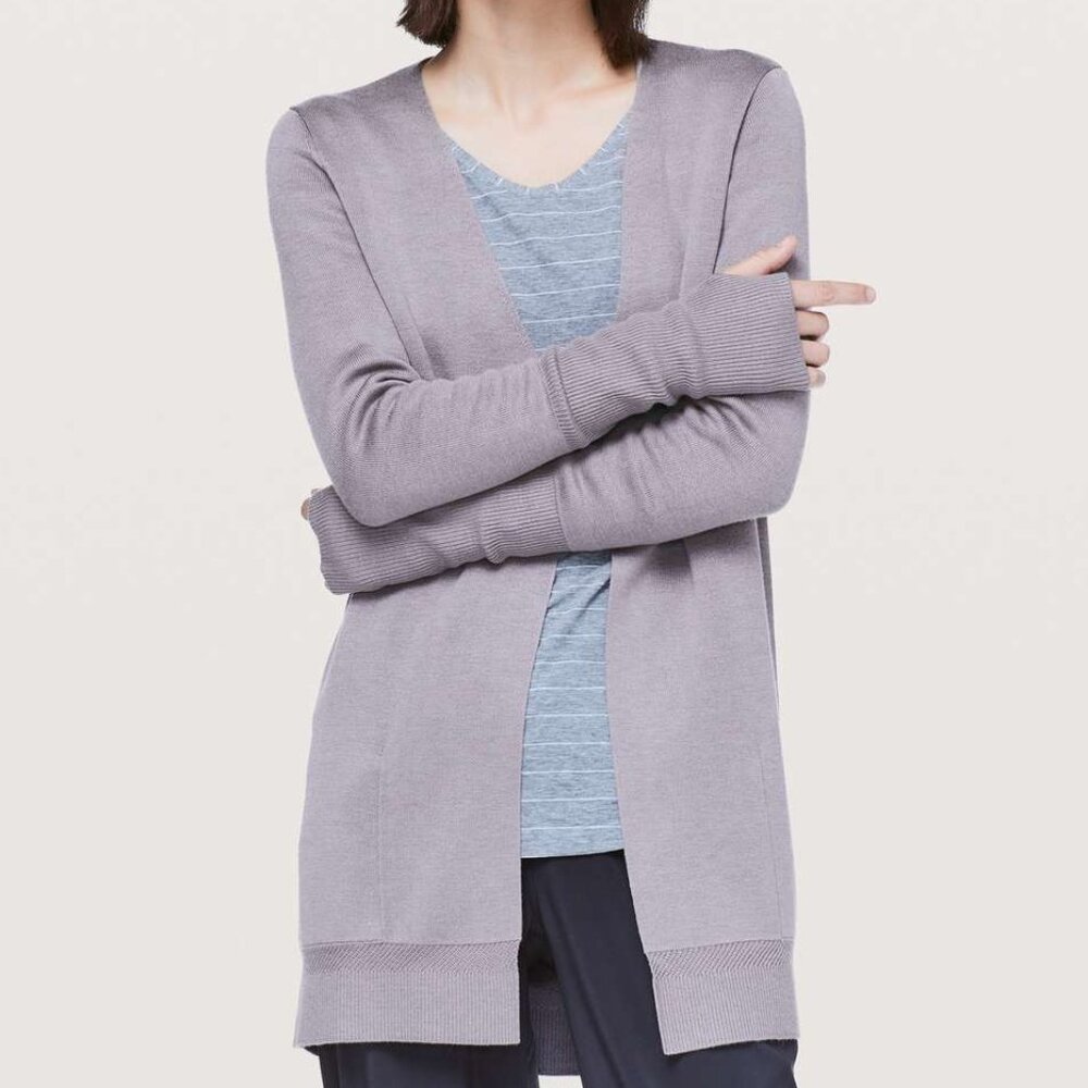 Lululemon City Street Cardigan Light Purple Small